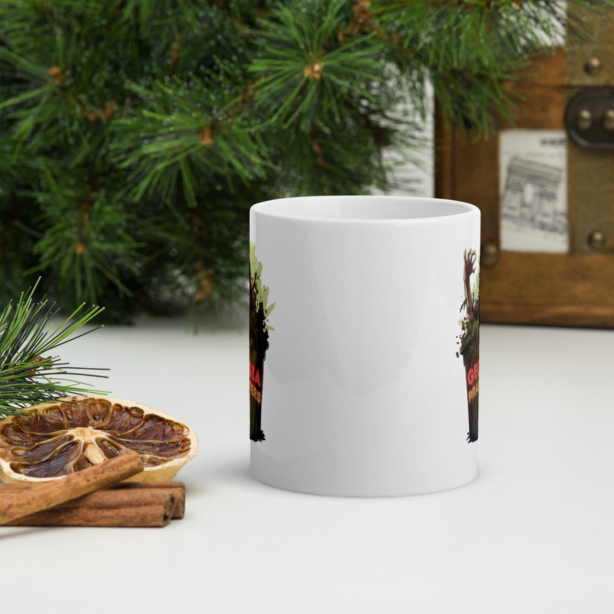 GP White glossy mug