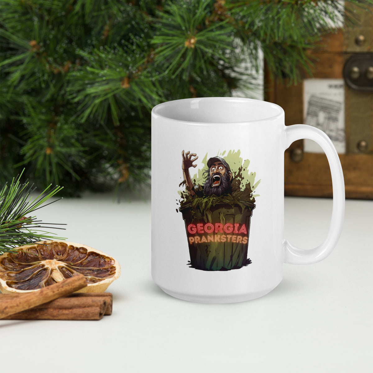 GP White glossy mug
